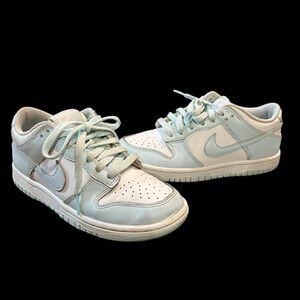 Nike Kids Dunk Low Blue and White Sneakers
